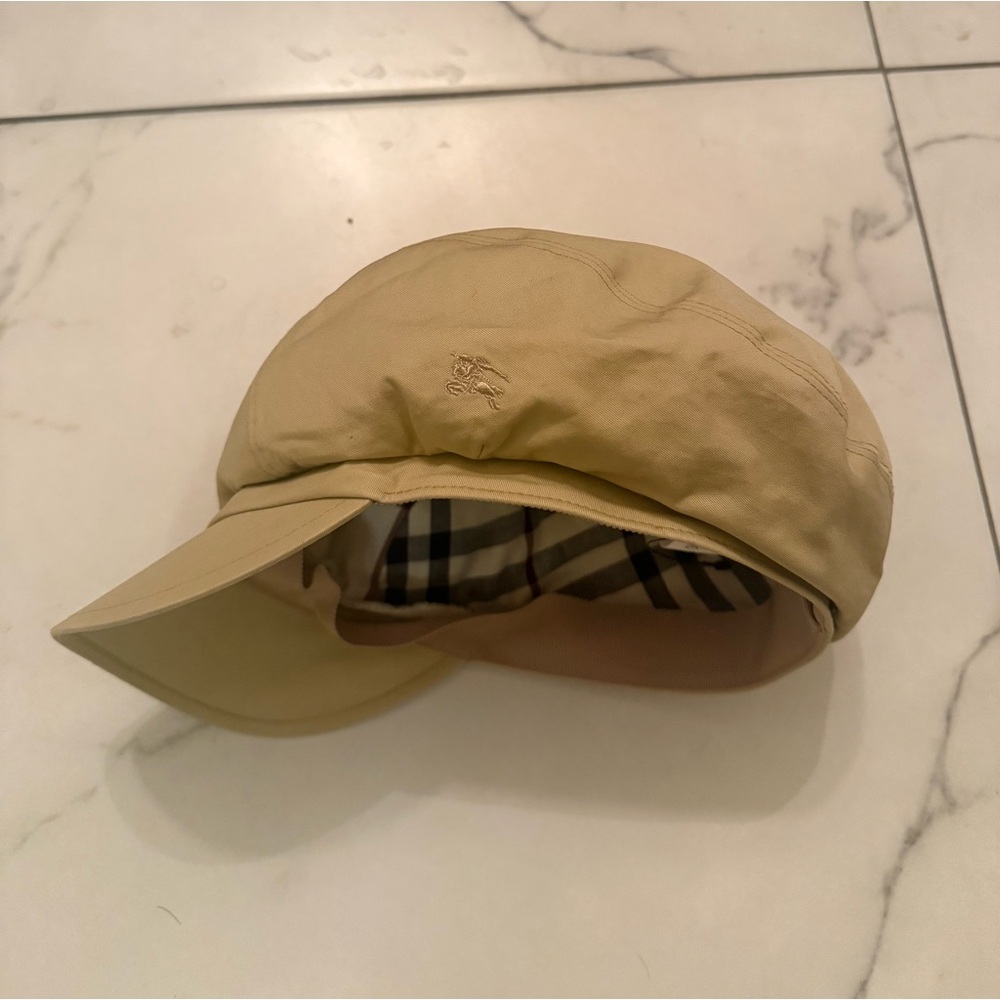 BURBERRY VINTAGE FLAT CAP - Picture 1 of 15